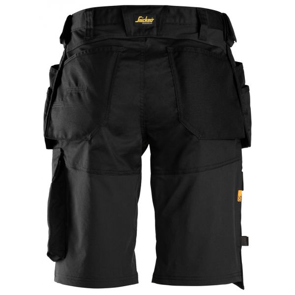 6151 Pantalones cortos de trabajo elásticos de ajuste holgado con bolsillos flotantes AllroundWork n