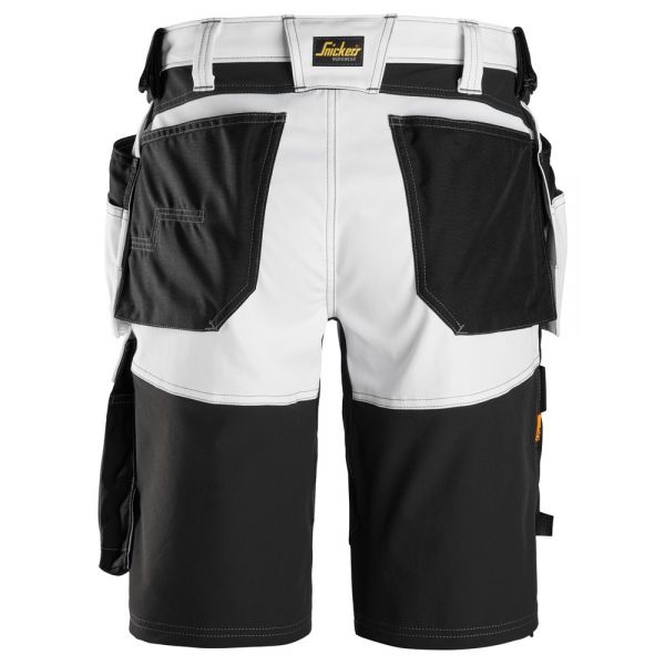 6151 Pantalones cortos de trabajo elásticos de ajuste holgado con bolsillos flotantes AllroundWork b