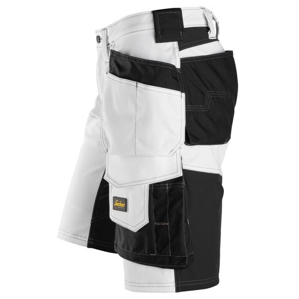 6151 Pantalones cortos de trabajo elásticos de ajuste holgado con bolsillos flotantes AllroundWork b