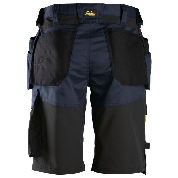 6151 Pantalones cortos de trabajo elásticos de ajuste holgado con bolsillos flotantes AllroundWork a