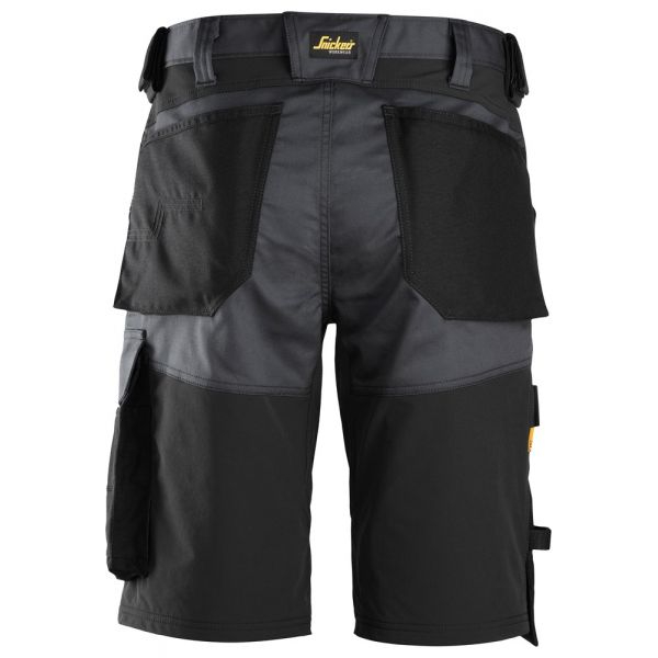 Pantalon corto elastico holgado AllroundWork gris acero-negro talla 052