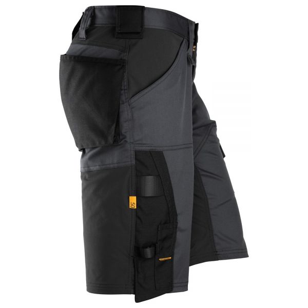 Pantalon corto elastico holgado AllroundWork gris acero-negro talla 046