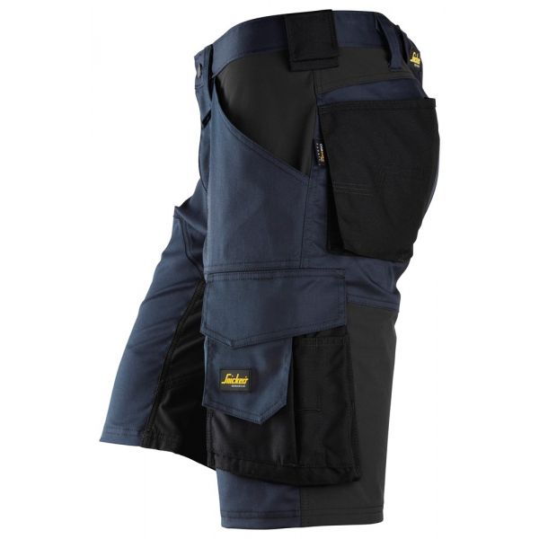 Pantalon corto elastico holgado AllroundWork azul marino-negro talla 044