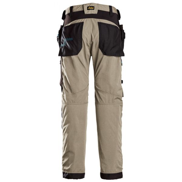 6210 Pantalones largos de trabajo con bolsillos flotantes LiteWork 37.5® beige-negro talla 104