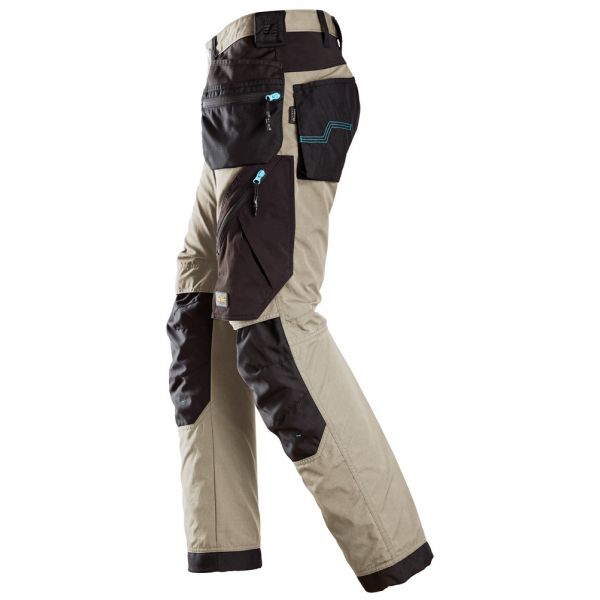 6210 Pantalones largos de trabajo con bolsillos flotantes LiteWork 37.5® beige-negro talla 88