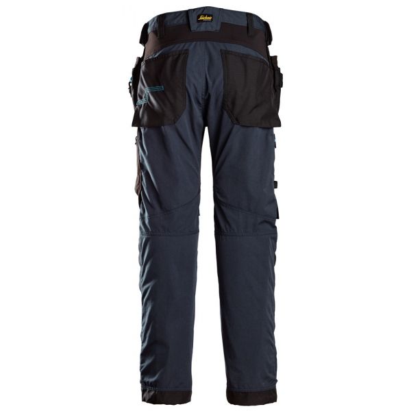 6210 Pantalones largos de trabajo con bolsillos flotantes LiteWork 37.5® azul marino-negro talla 212