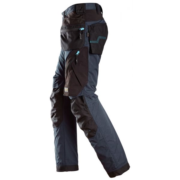 6210 Pantalones largos de trabajo con bolsillos flotantes LiteWork 37.5® azul marino-negro talla 146