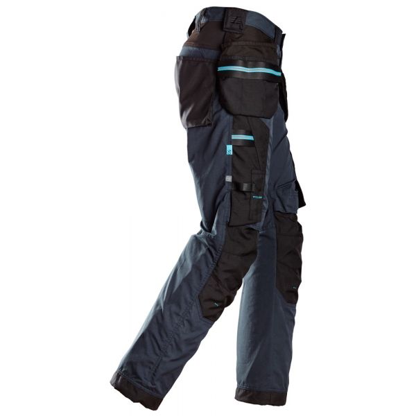 6210 Pantalones largos de trabajo con bolsillos flotantes LiteWork 37.5® azul marino-negro talla 154