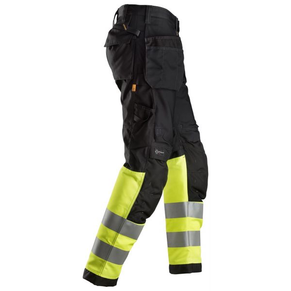 6233 Pantalones largos de trabajo de alta visibilidad clase 1 con bolsillos flotantes AllroundWork n