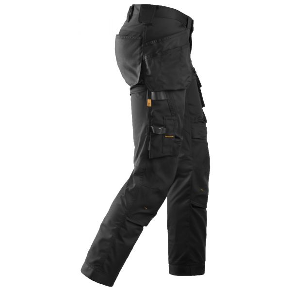Pantalón elástico AllroundWork con bolsillos flotantes Negro talla 250