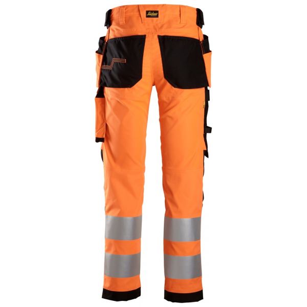 6243 Pantalones largos de trabajo elásticos de alta visibilidad clase 2 con bolsillos flotantes nara
