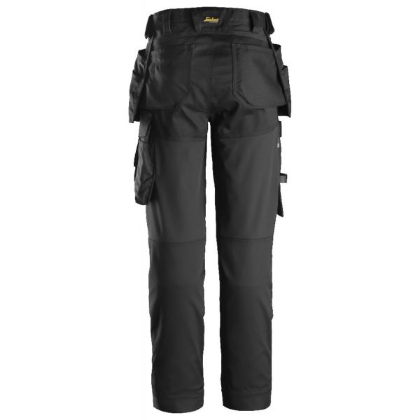 Pantalon elastico mujer bolsillos flotantes AllroundWork negro talla 084