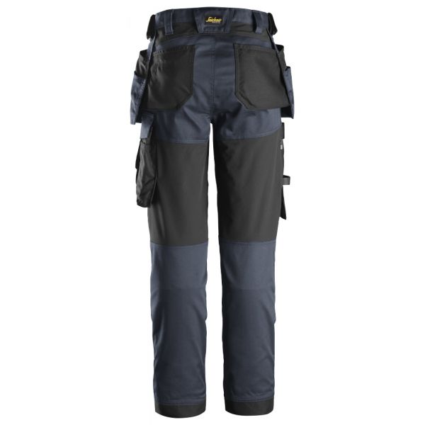 6247 Pantalones largos de trabajo elásticos para mujer con bolsillos flotantes AllroundWork azul mar