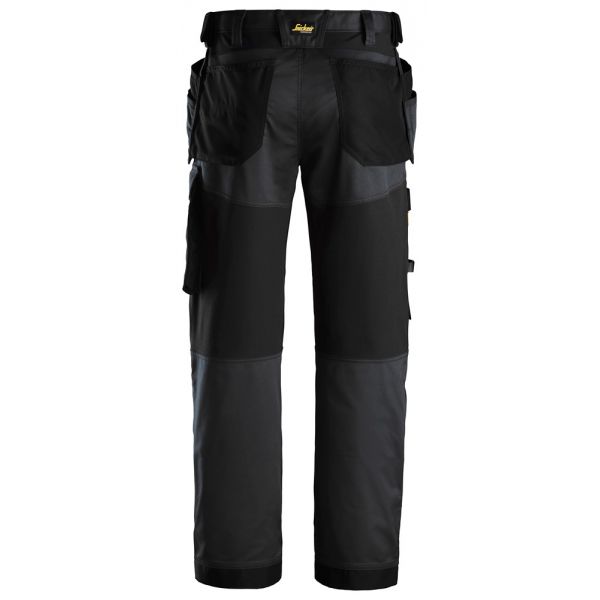 Pantalon elastico ajuste holgado AllroundWork bolsillos flotantes negro talla 154
