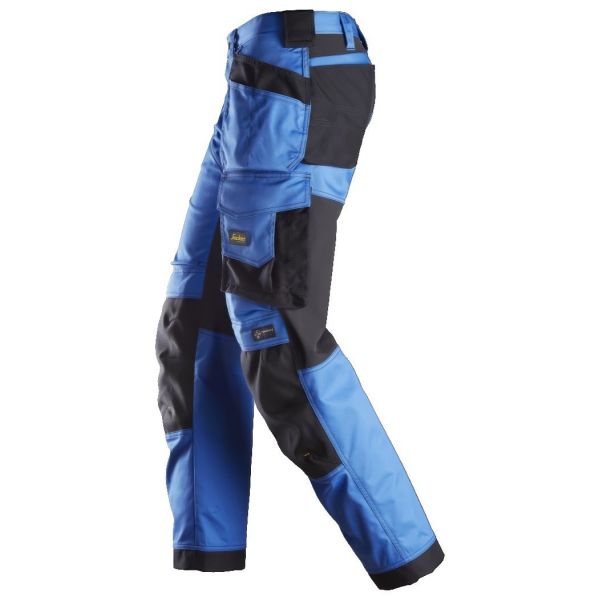 Pantalon elastico ajuste holgado AllroundWork bolsillos flotantes azul-negro talla 212