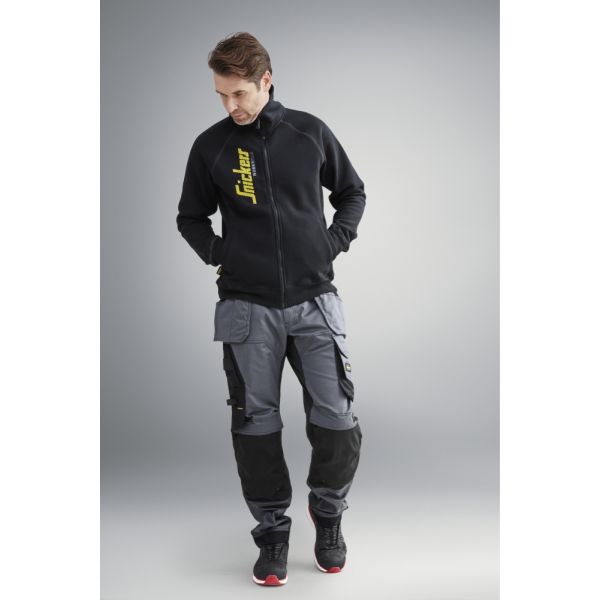Pantalon elastico ajuste holgado AllroundWork bolsillos flotantes gris acero-negro talla 092
