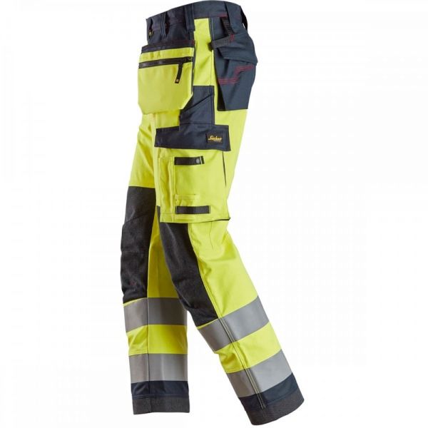 6261 Pantalones largos de trabajo de alta visibilidad clase 2 con bolsillos flotantes simétricos Pro