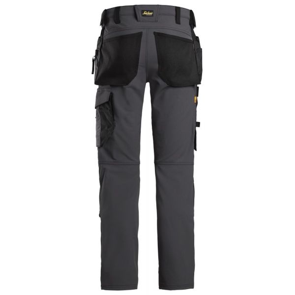 Pantalon elastico AllroundWork bolsillos flotantes gris acero-negro talla 058