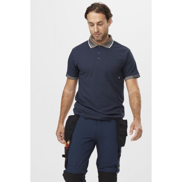 Pantalon elastico AllroundWork bolsillos flotantes azul marino-negro talla 056
