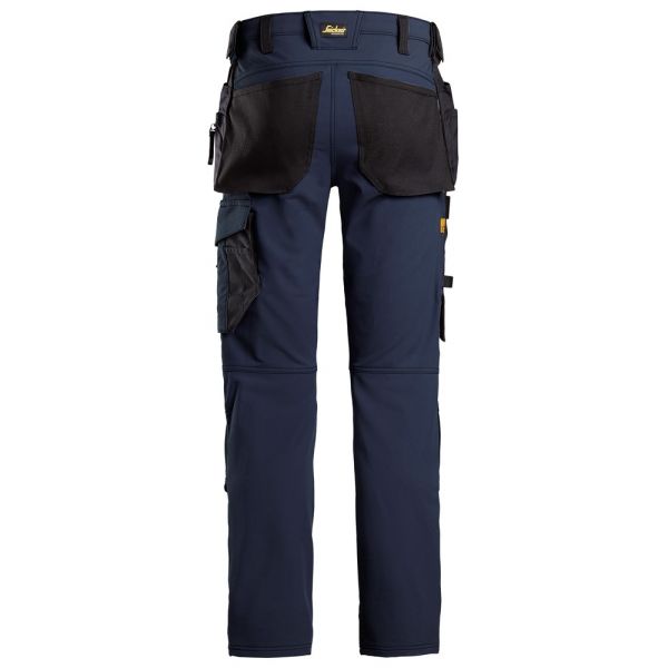 Pantalon elastico AllroundWork bolsillos flotantes azul marino-negro talla 162