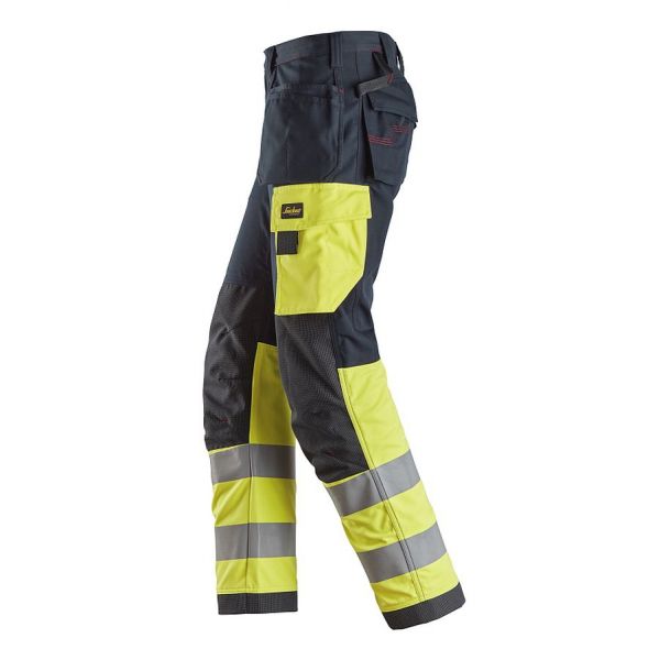 6276 Pantalones largos de trabajo de alta visibilidad clase 1 con bolsillos flotantes ProtecWork azu