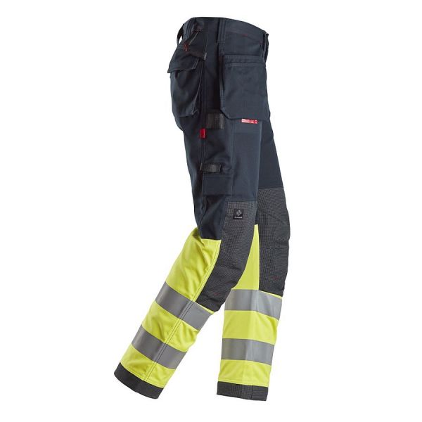 6276 Pantalones largos de trabajo de alta visibilidad clase 1 con bolsillos flotantes ProtecWork azu