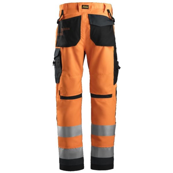 Pantalón AW+ Alta Vis. CL2 naranja-gris acero T.48