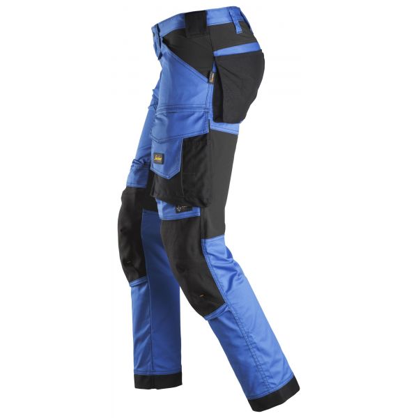 Pantalones elásticos AllroundWork Azul verdadero-Negro talla 116