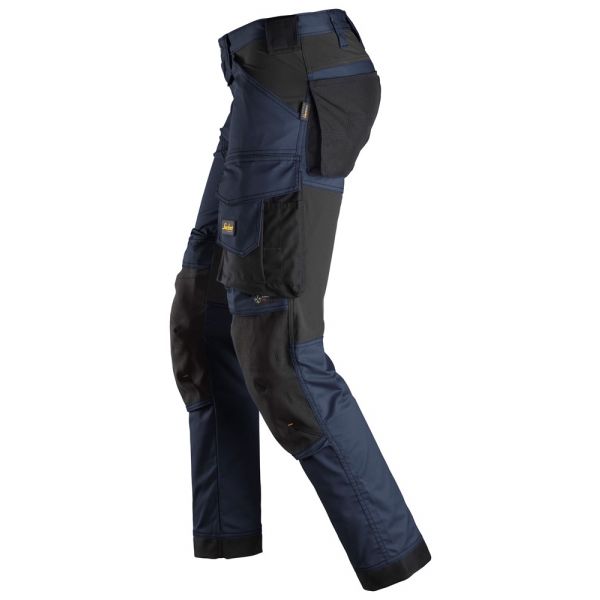 Pantalones elásticos AllroundWork Azul Marino-Negro talla 50