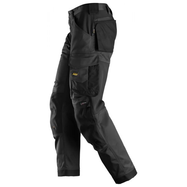 Pantalon elastico ajuste holgado AllroundWork negro talla 062