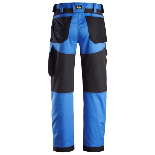 Pantalon elastico ajuste holgado AllroundWork azul-negro talla 146