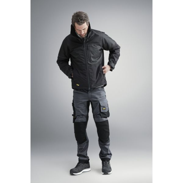 Pantalon elastico ajuste holgado AllroundWork gris acero-negro talla 156