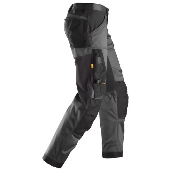 Pantalon elastico ajuste holgado AllroundWork gris acero-negro talla 204