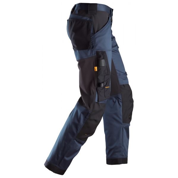 Pantalon elastico ajuste holgado AllroundWork azul marino-negro talla 058