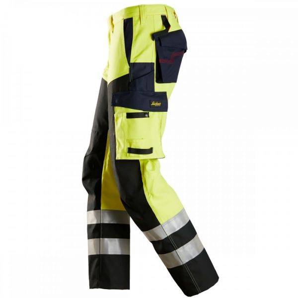 6365 Pantalones largos de trabajo de alta visibilidad clase 1 con espinilla reforzada ProtecWork ama