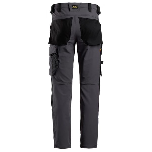 Pantalon elastico AllroundWork gris acero-negro talla 054