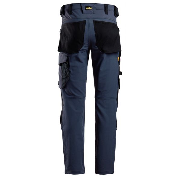 Pantalon elastico AllroundWork azul marino-negro talla 092