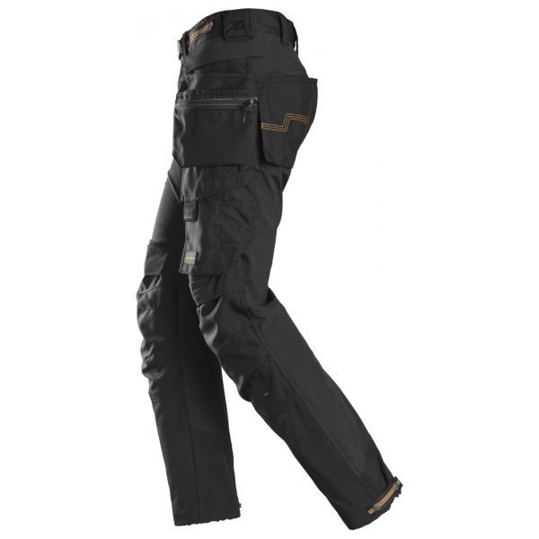 6515 Pantalones largos de trabajo cortaviento GORE® Windstopper® AllroundWork negro talla 116