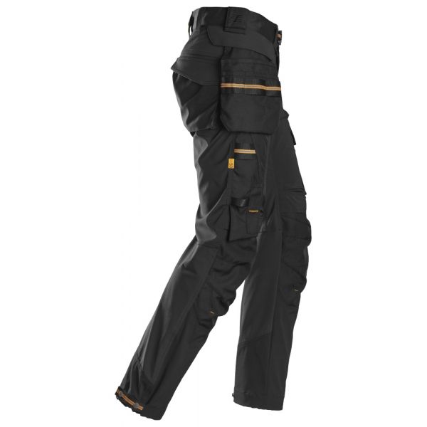 6515 Pantalones largos de trabajo cortaviento GORE® Windstopper® AllroundWork negro talla 152