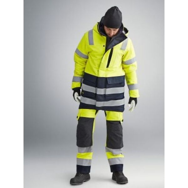 6563 Pantalones largos de trabajo impermeables Waterproof Shell de alta visibilidad clase 2 ProtecWo