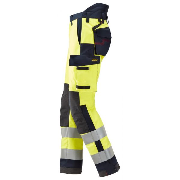 6663 Pantalones largos de trabajo aislantes 37.5® de alta visibiidad clase 2 ProtecWork amarillo-azu