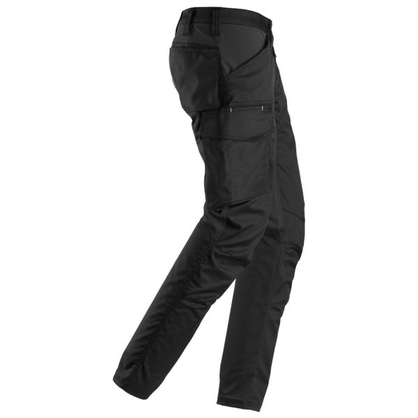 6703 Pantalones largos de trabajo elásticos para mujer con bolsillos para rodilleras AllroundWork ne
