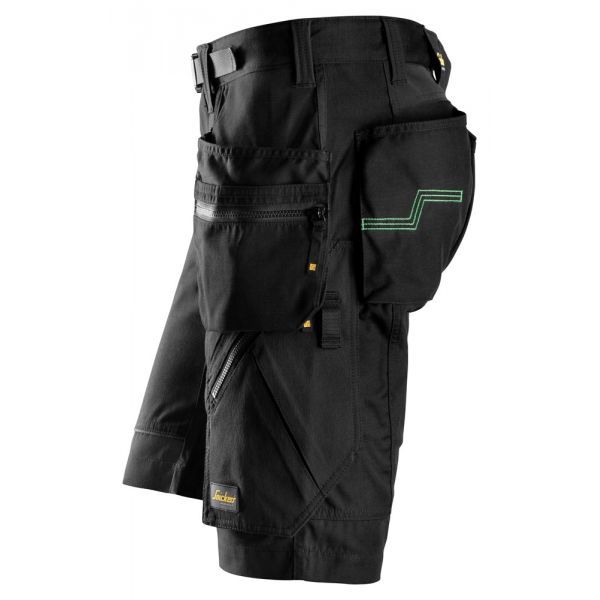 6904 Pantalón corto FlexiWork+ con bolsillos flotantes negro talla 60