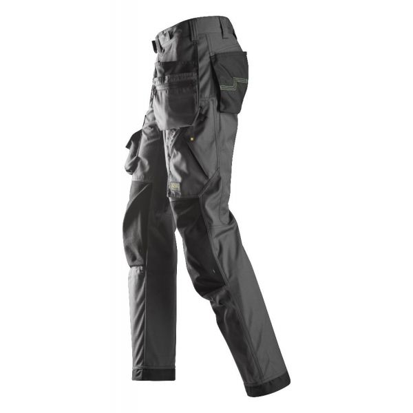 Pantalon solador FlexiWork+ bolsillos flotantes gris acero-negro talla 116