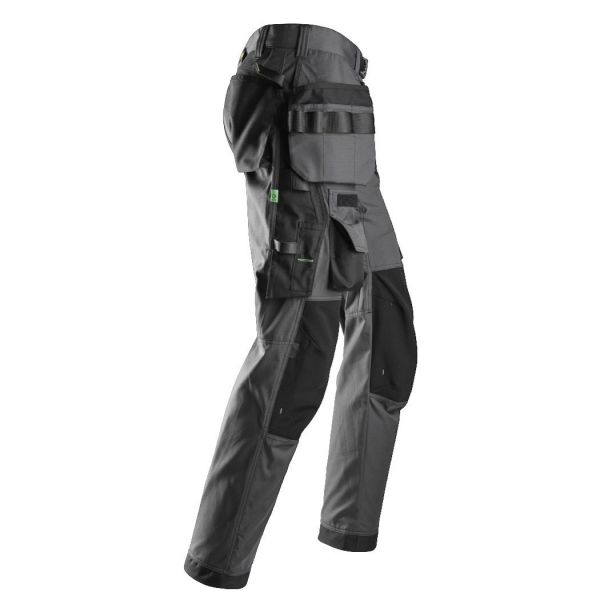 Pantalon solador FlexiWork+ bolsillos flotantes gris acero-negro talla 056