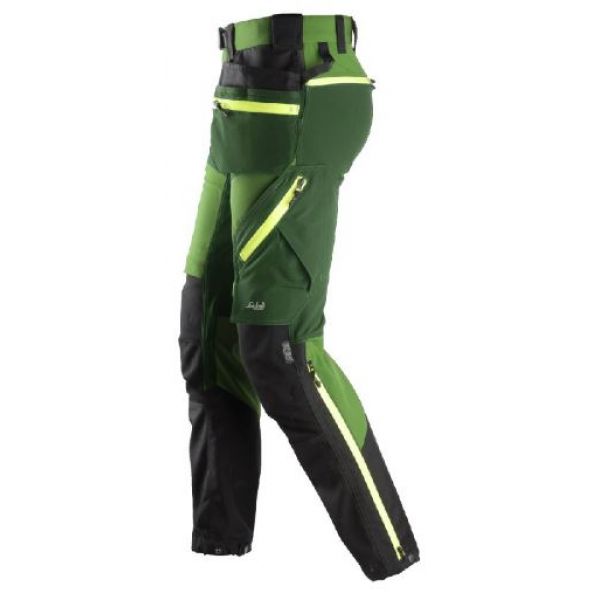 Pantalón FlexiWork Softshell elástico con bolsillos flotantes Verde Manzana/Verde Bosque talla 88