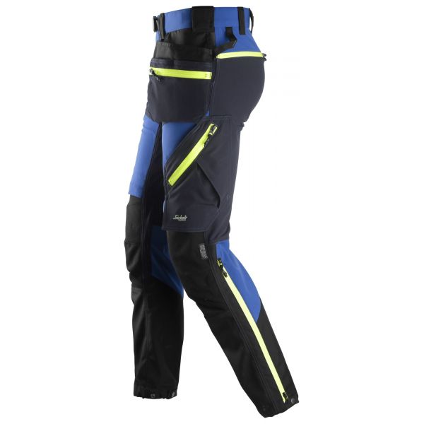 Pantalón FlexiWork Softshell elástico con bolsillos flotantes Azul Verdadero/Azul Marino talla 100