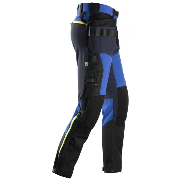 Pantalón FlexiWork Softshell elástico con bolsillos flotantes Azul Verdadero/Azul Marino talla 44