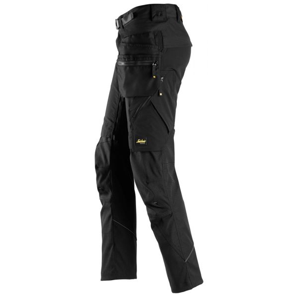 6972 Pantalones largos de trabajo desmontables con bolsillos flotantes FlexiWork negro talla 250