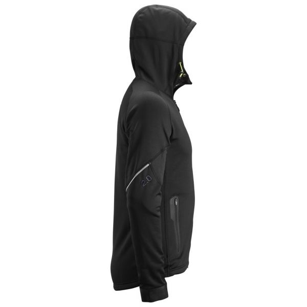 Chaqueta elastica FlexiWork fleece Polartec® 2.0 con capucha negro talla XL